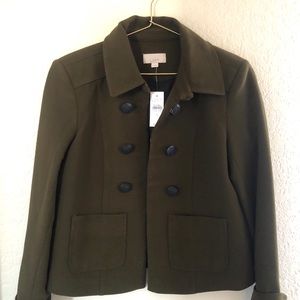Loft Olive Green Jacket NWT
